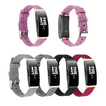 

Wristband Strap for Fitbit Inspire / Inspire HR Smart Watch Nylon Woven Fabric Canvas Replacement Watch Band Strap Bracelet