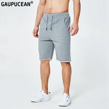95% хлопок+ 5% спандекс эластичные летние пляжные мужские шорты Повседневный, с буквенной надписью кармана эластичный шнур талии серые мужские короткие штаны