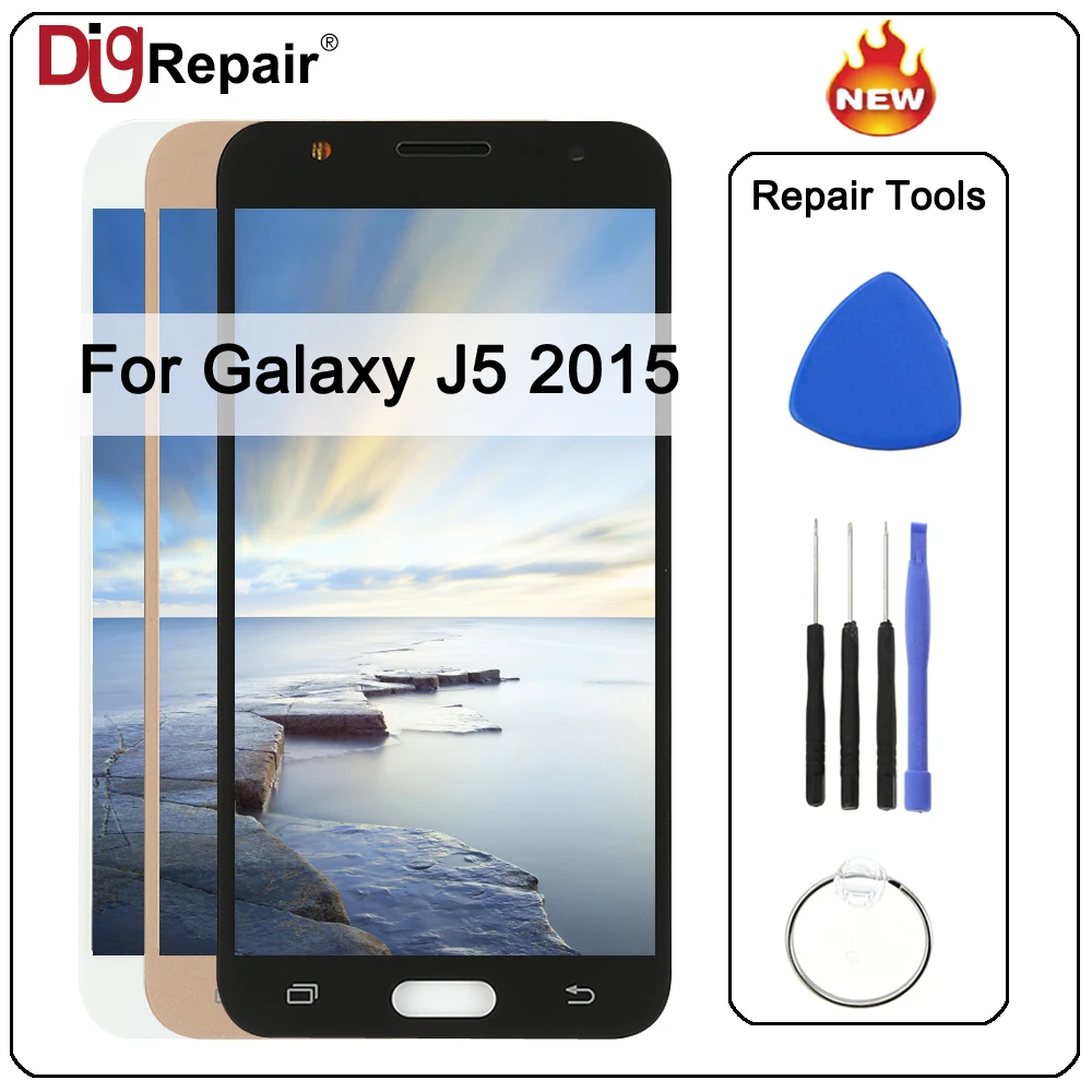 

j500 lcd For SAMSUNG Galaxy J5 2015 LCD J500 J500F J500FN J500M J500H Display Touch Screen Digitizer Parts display j5 2015 LCD