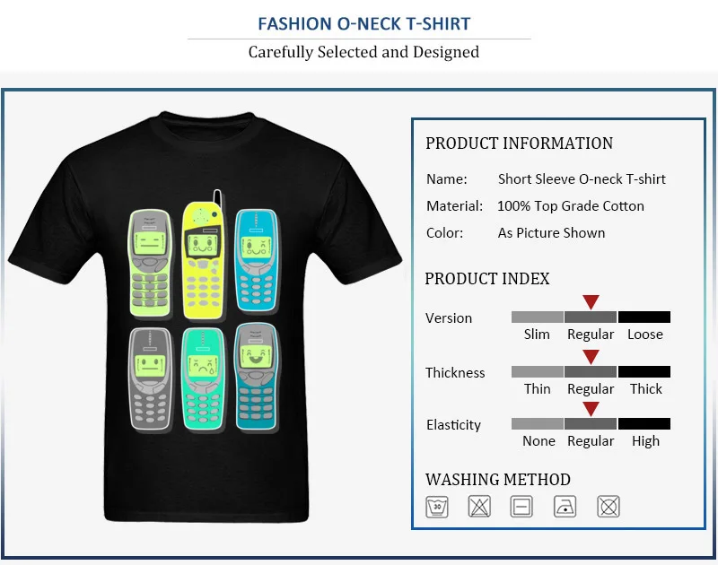 Vintage Mobile Phones Pattern_detail_black