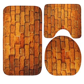

Stone Bathroom Bath Mat Blue Shark Pedestal Rug Household Bathroom Slip Mat Lid Toilet Covers Bathroom Accessories Bath Mat Set