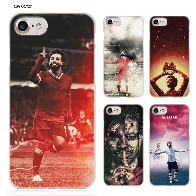 Goede BiNFUL Mohamed M. salah 11 voetbal Hard Clear Case Cover Coque voor iPhone X 6 6 s 7 8 Plus 5 s SE 5 4 s 4 5c