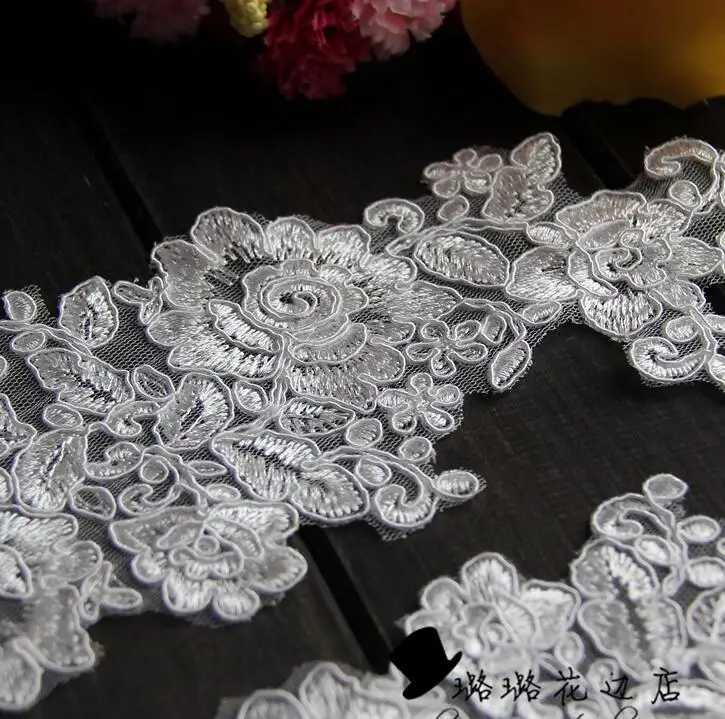 2 шт./1 пара Кружевная аппликация в венецианском стиле 32 х10 см|lace label|lace appliquelace mittens |