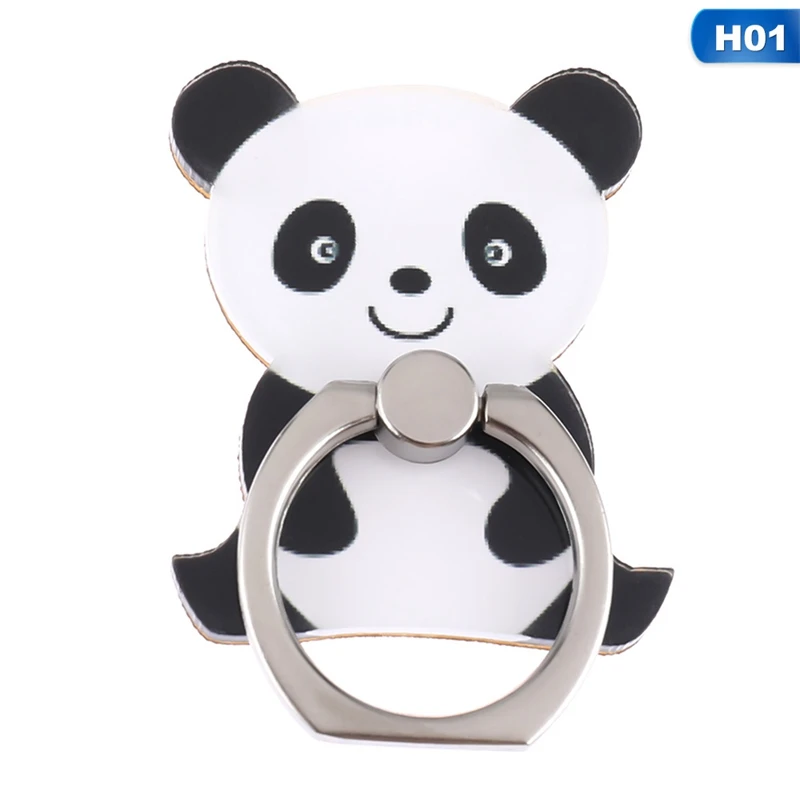 Cartoon Animal Phone Stand Mobile Finger Ring 360 Degree Rotation Holder For IPhone X 7 Plus Samsung Xiaomi