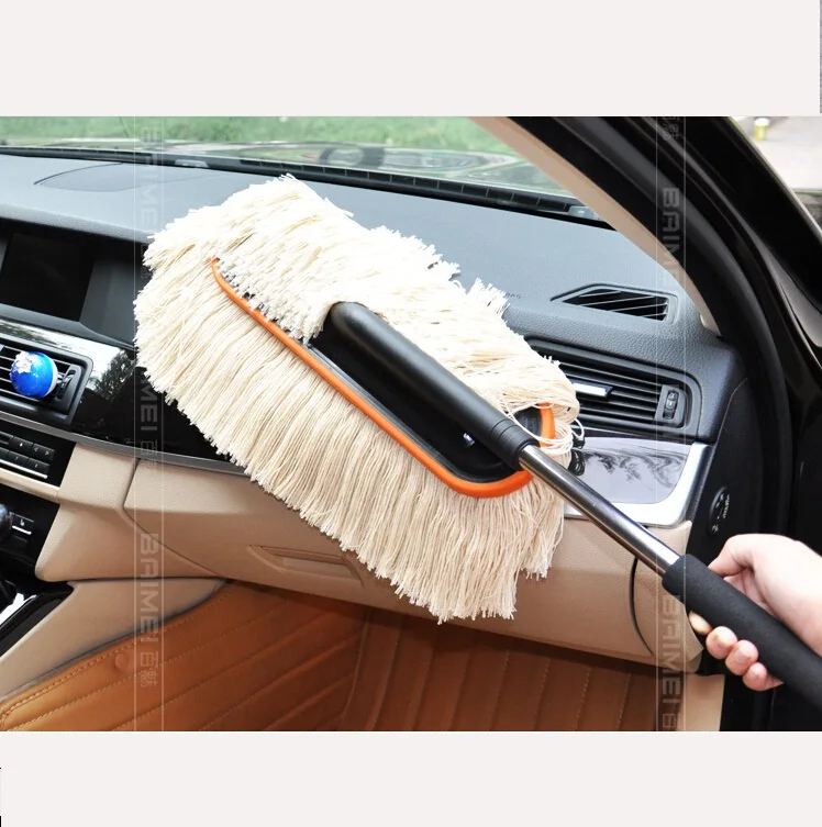 Retractable Stainless Steel Car Duster and Cotton Cleaning Duster car