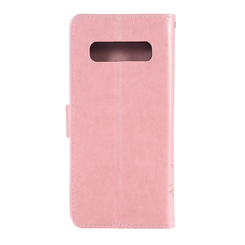 Чехол Кошелек с бабочкой для Samsung S10 Plus G530 J330 J530 A6 A8S кожаный защитный чехол книжка