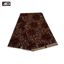 ACI новая Анкара ткань Африканская настоящая восковая печать 6 ярдов/шт полиэстер материал настоящий воск Tissus лоскутное для свадебного платья