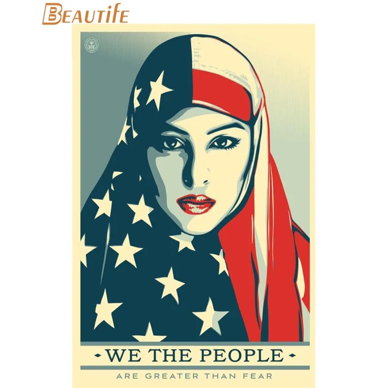 Горячая Распродажа персонализированный постер Shepard Fairey для украшения дома