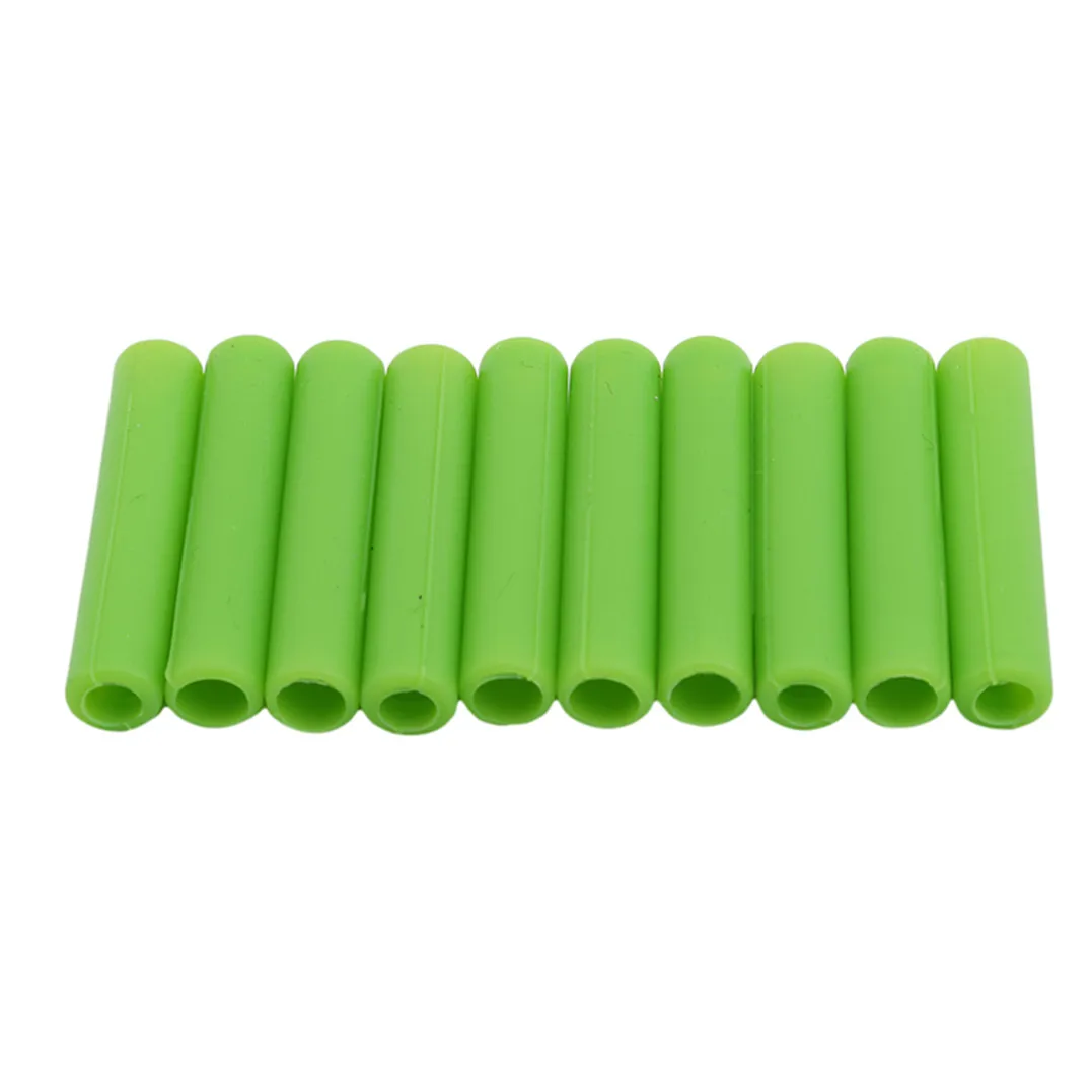Ellenmar многоразовые соломенные матовые рукава для питья зубов Противоударные Защитные силиконовые соломенные Рукавицы защитные аксессуары - Цвет: Green