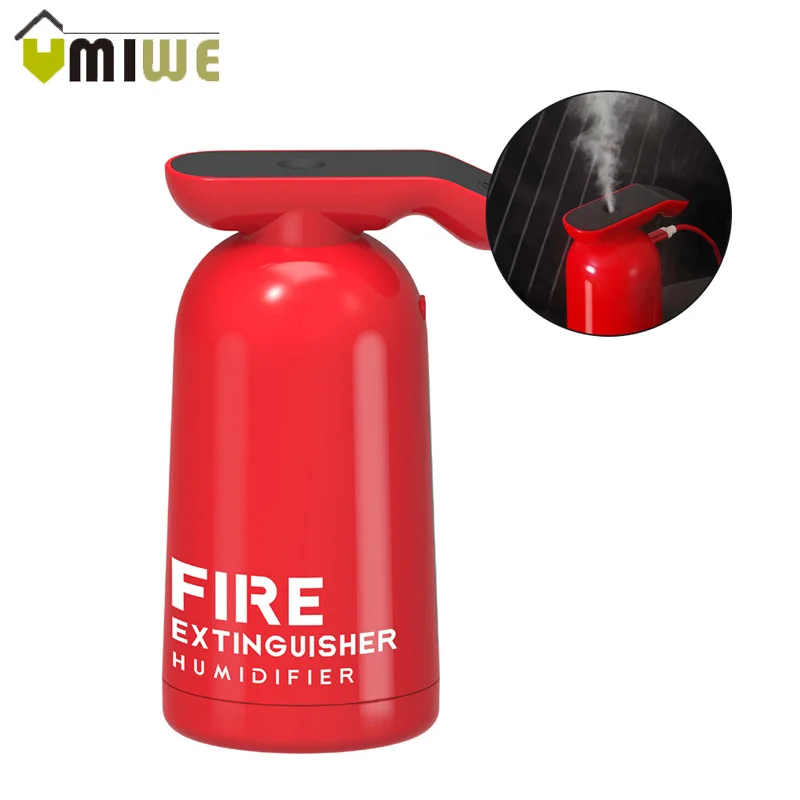 

Ultrasonic Air Humidifier New Mini Mute Fire Extinguisher Creative Home Desk Office Portable USB Diffuser Moisturizing for Kids