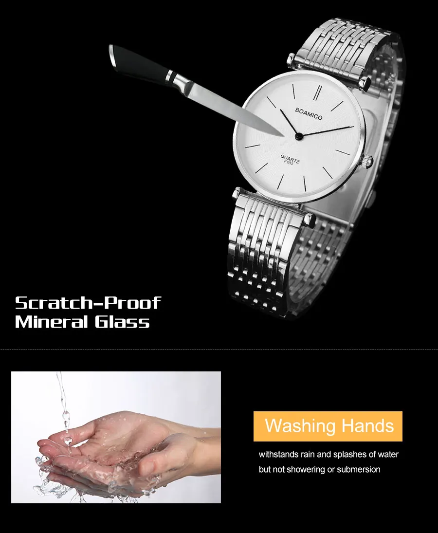 BOAMIGO Brand Men Quartz Watches Fashion Lover's Watch Women Clock Steel Wristwatch Ultra Thin Case Small Face for Festival Gift (6)