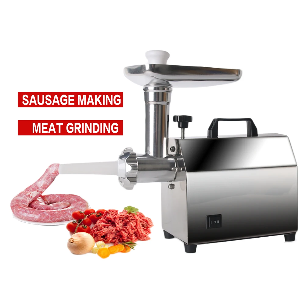 

GZZT Electric Meat Grinder Sausage Stuffer Mincer Heavy Duty Household Mincer Stainless Steel Home Meat Grinder