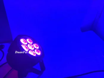 

2pcs mini par led 7x18 watt rgbwa uv 6in1 led mini par light dmx wash lyre dj up lighting par indoor washer light