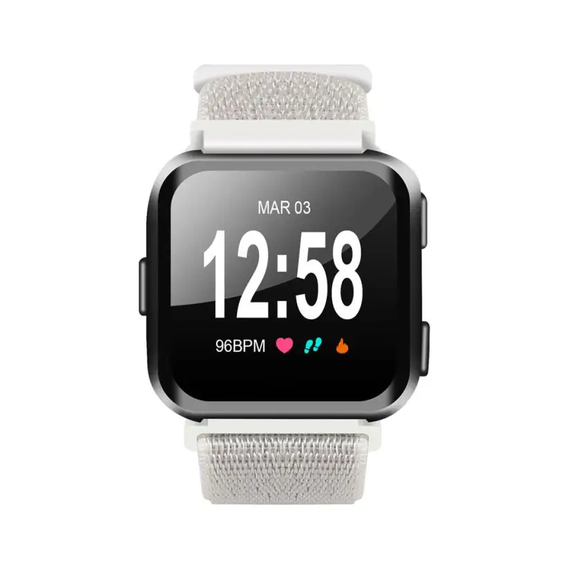 

Replacement Woven Nylon Loop Bracelet Sport Watch Band Strap For Fitbit Versa Sports Watch Smart Wristbands Band