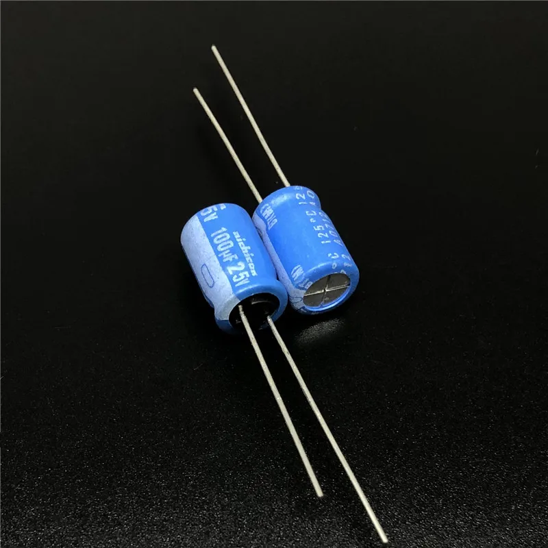 

10pcs/100pcs 100uF 25V NICHICON BT 8x11.5 Highly dependable reliability 25V100uF Industrial level Electrolytic capacitor