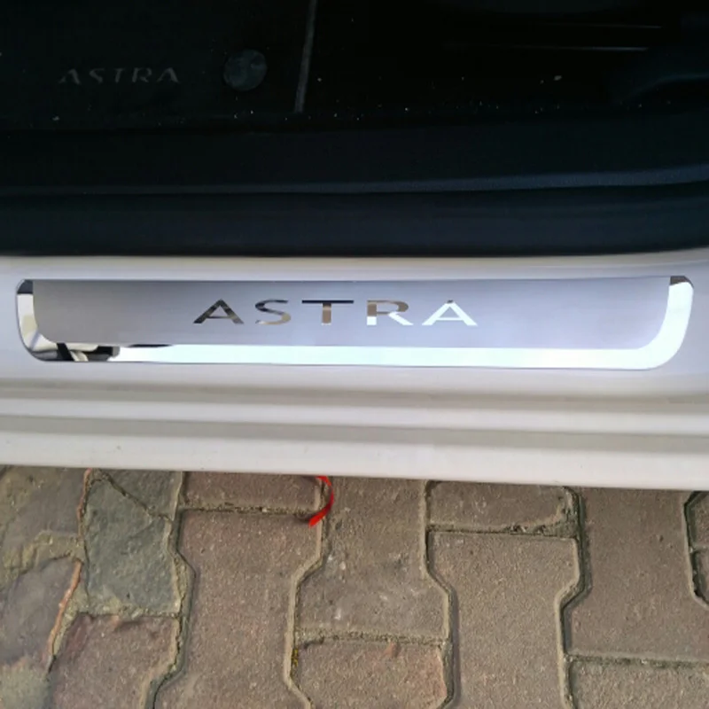 Для Opel Vauxhall Astra h j k gtc opc накладка шаг в сторону порог подоконник аксессуары из нержавеющей стали
