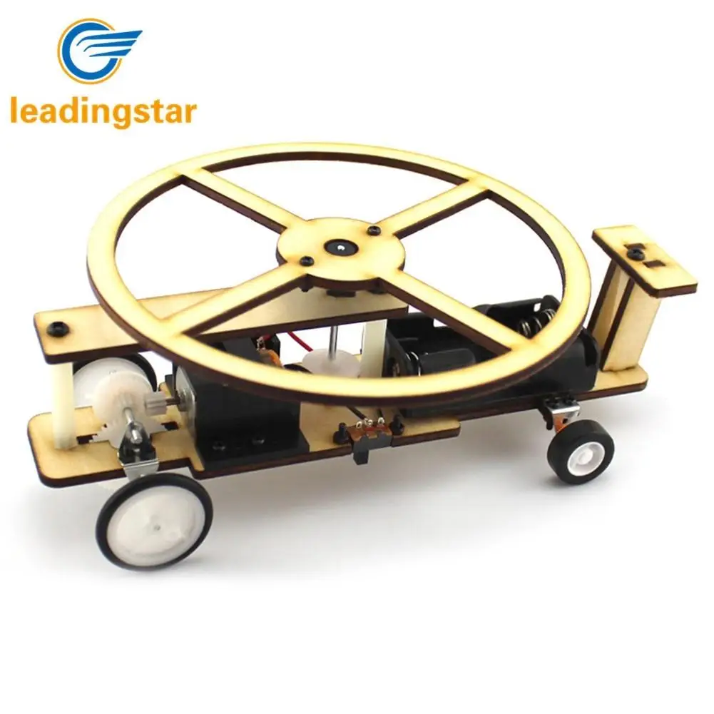 

LeadingStar Children DIY Wooden Electric Slide Helicopter Model Scientific Assembly Plane Toys Model Building Kits Boy Toys