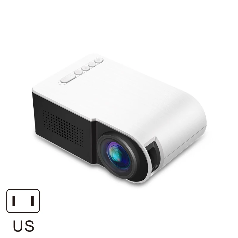 

Newly Mini Household Projector HD 1080P Portable Home Theater Projector DC128