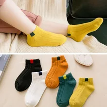 5 Pairs Kids Baby Boy Striped Socks School Kids Socks Fashion Sports Elastic Socks;  Season spring-autumn ...