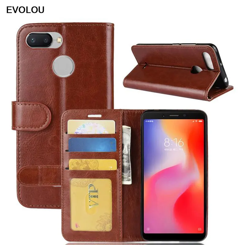 Business Retro Leather Wallet Case for xiaomi 6 pro 6A S2 Note 5 Pro 5 Plus Note 5A 4X 6X Mi 6 8 SE Flip Phone Bag Cards Holder