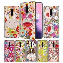 Murakami Takashi Sunflower Soft Black Silicone Case Cover for OnePlus 6 6T 7 Pro 5G Ultra-thin TPU Phone Back Protective