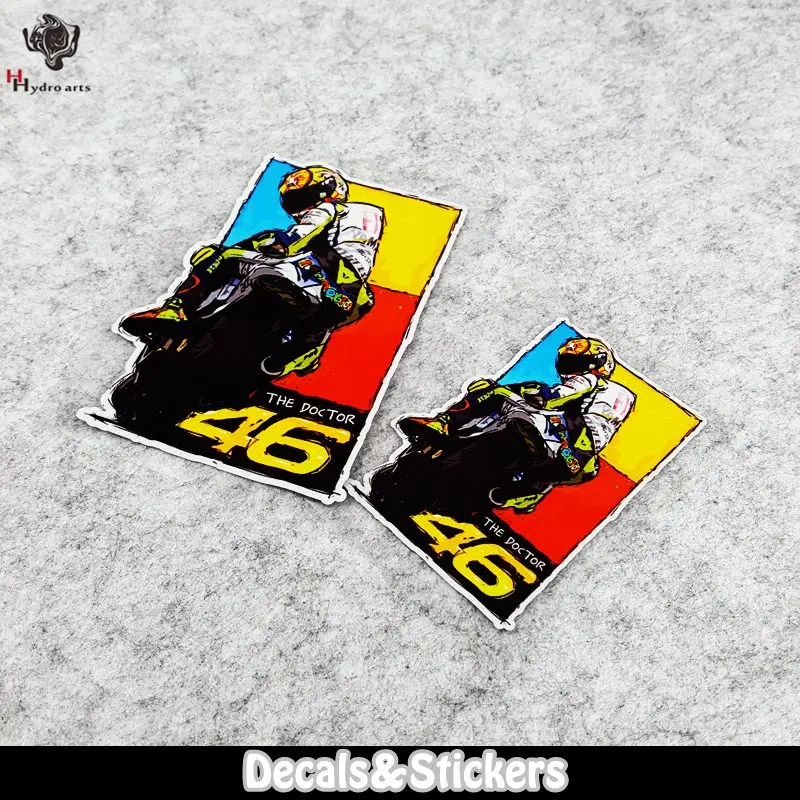 

NO.LN069 The doctor VR 46 Rossi Motorcycle Sticker Car Sticker MOTO GP Reflective Stickers Decals Racing Stickers