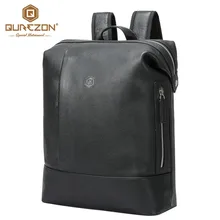 Одежда высшего качества бренд из натуральной кожи Для мужчин рюкзак Бизнес компьютер рюкзак сумка 15.6 дюймов Для мужчин ноутбук Сумки Back Pack