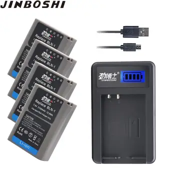 

4X 2100mAh BLN-1 BLN1 BLN 1 Li-ion Battery + USB Charger For Olympus OM-D E-M1 E-M5 Mark II PEN-F E-P5 EM1 EM5 PENF EP5 Camera