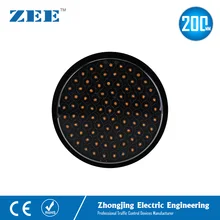 Желтый Янтарный 200 мм светодиодный сменный дорожный модуль лампы круглый диаметр 4 дюйма светодиодный светильник светофора Предупреждение ющий дорожный светильник