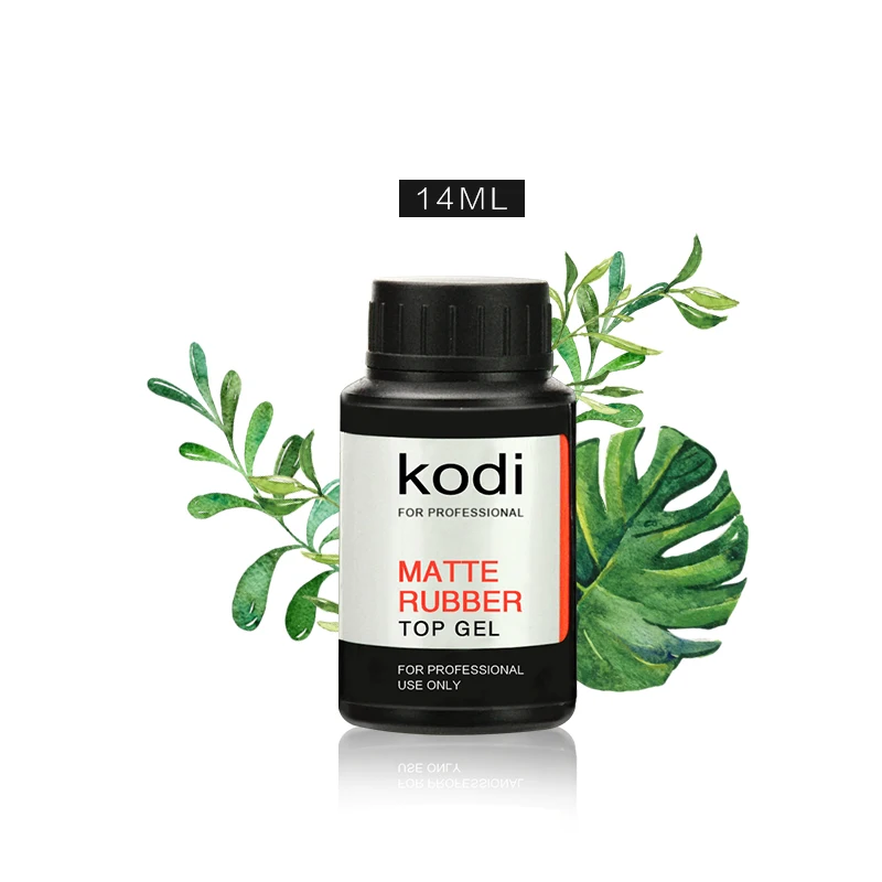 2017 New Kodi Rubber Matt Top Coat 30ml/ 14ml UV LED Nail Gel Polish Soak-Off Matt Top Varnish Transparent Color Primer Lacquer