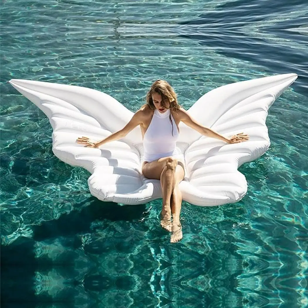 

250*180cm Creative Inflatable PVC Butterfly Wing Float Raft Water Float Bed Entertainment Park, Pool, Lake, etc DHL Freeshipping