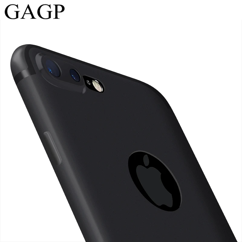 for iphone 7 plus iphone X Case Silicon Thin Soft Matte Back Cover Black Coque Case for iphone 7 plus for iphone 6s 6 Plus Cases