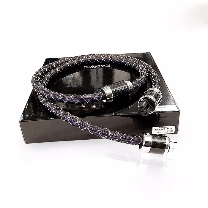 

Free shipping moonsaudio Nanoflux-18 power cord with US version /EU version connection plugs
