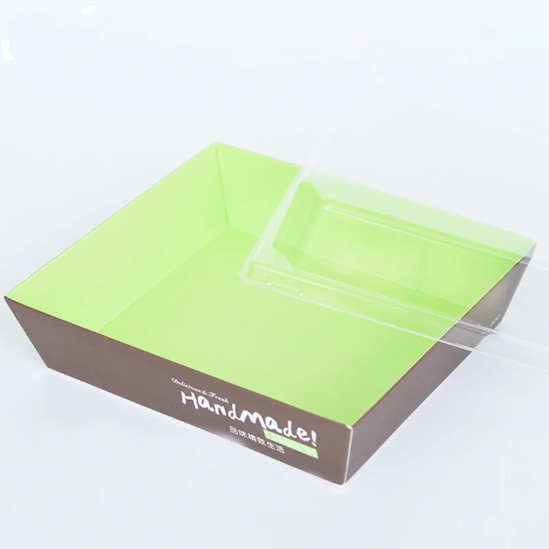 10pcs 14 13cm printing hot dog sandwich paper box plastic cover box printing