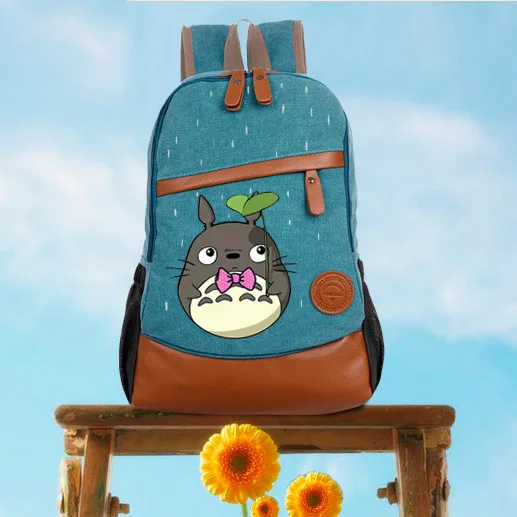Аниме Tonari no Totoro Косплей ручная роспись Мужская и Женская Корейская Студенческая сумка diy персонализированный Рюкзак