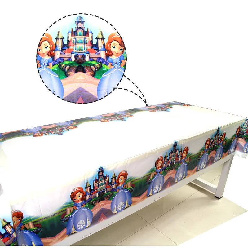 1.08x1.8M 1pc Princess Sofia Tablecloth Kids Happy Birthday Party Supplies Decoration Baby Shower Disposable Table Cover 1.08x1.8M 1pc Princess Sofia Tablecloth Kids Happy Birthday Party Supplies Decoration Baby Shower Disposable Table Cover