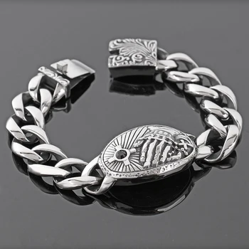 

man braclet 316L Stainless Steel bracelet New design style Bracelet for Man Domineering wide 28 mm Fashion Jewelry