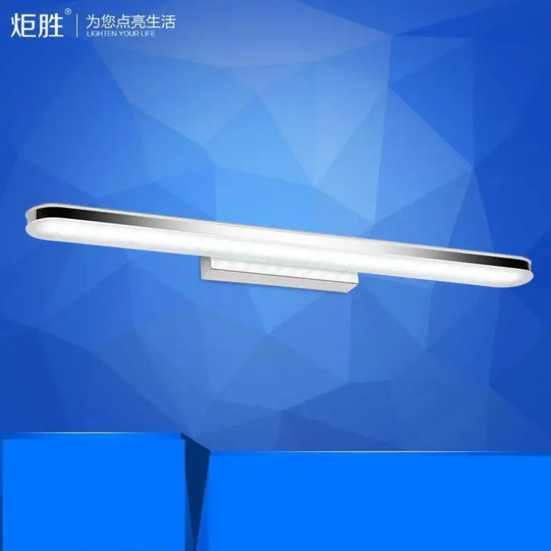 الحديث للماء ip65 مكافحة الضباب الحمام الاكريليك 8 واط/40 سنتيمتر مصابيح الحائط أضواء الغرور مرآة أدى الجدار الشمعدانات ac 80-265 فولت 1111