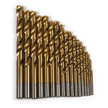 

19Pcs Straight Shank Titanium Hemp Flower Drill HSS Titanizing Mini Drill Bit Sets Tools