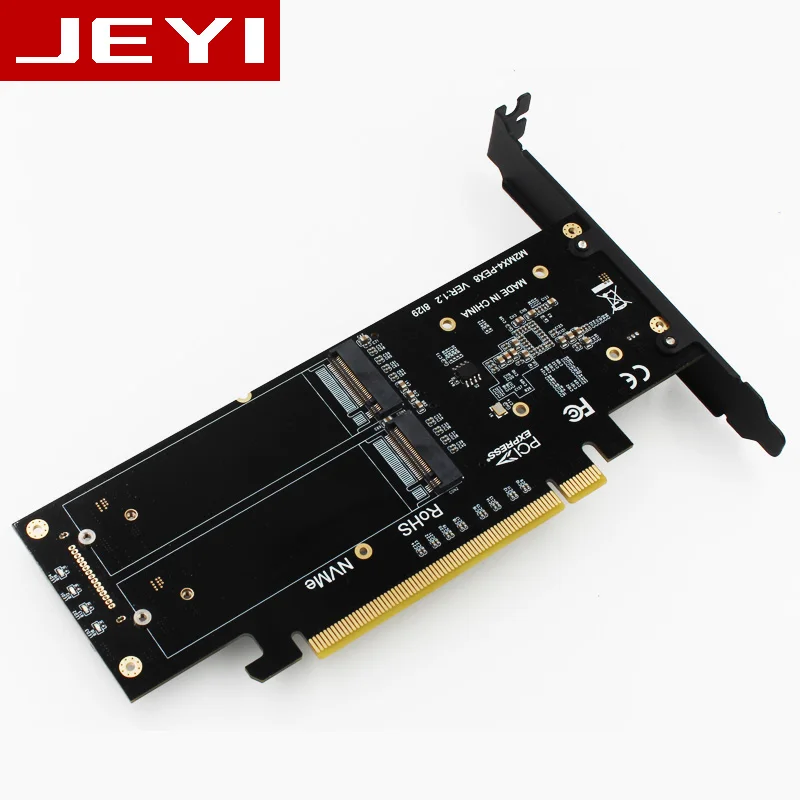 JEYI X4X4 4* NVME PCIE 3,0 GEN2 к NVME ASMEDIA 2824 ASM2824 U.2 SSD PCI-E GEN3 X8 PCIE3.0 PCIEX16 PCIEX8 pcienvme 4xpcie 4 xnvme