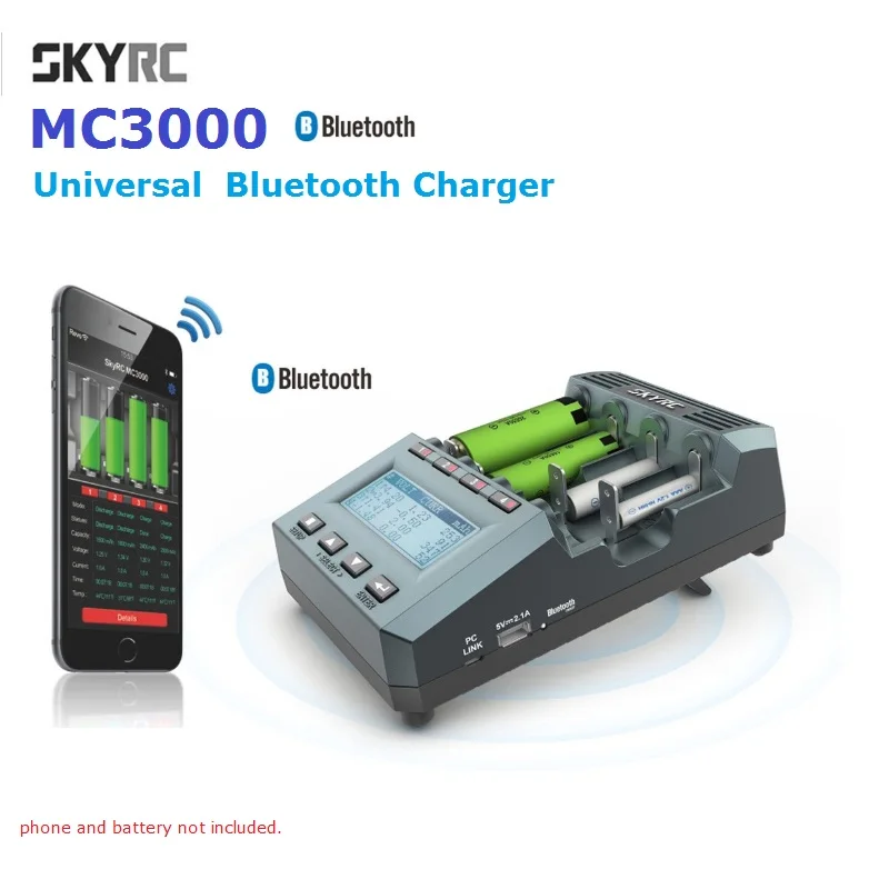 SkyRC MC3000 универсальный Bluetooth аккумулятор измеритель уровня заряда Зарядка для Ni MH