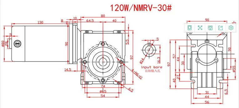 120 Вт червячный редуктор мотора NMRV40 12V 24V DC червь Шестерни мотор RV40 самоблокирующийся Шестерни измельчитель одиночного вала по часовой стрелке и против часовой стрелки