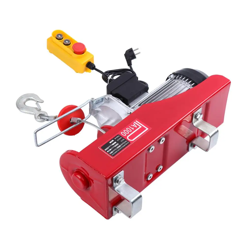  500/1000kg Electric Winch strong quality handhold portable winch Workshop Garage Gantry Hoist Lifti