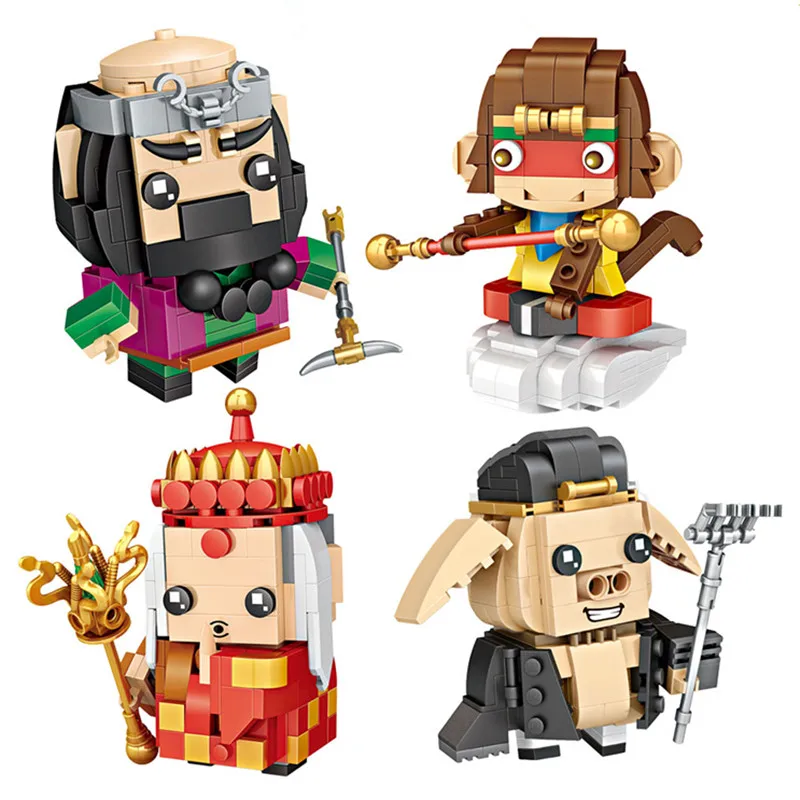 

LOZ diamond Mini Blocks Monkey King Figure The Journey To The West Toys for Children Cloud Model Animal Sun Wukong Bricks Dolls