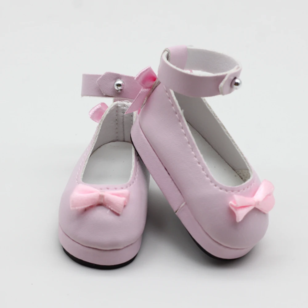 

6*3cm Mini Dolls PU Leather Shoes For Dolls 1/6 1/4 BJD Doll Babys Accessories