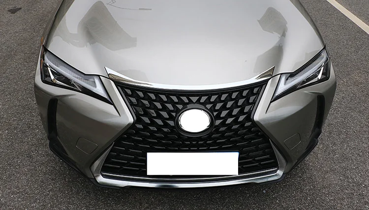 Для Lexus UX200 250H 260H ABS Хромированная передняя капот решетка для гриля бампер для губ сетка украшение накладка молдинг автомобильный Стайлинг