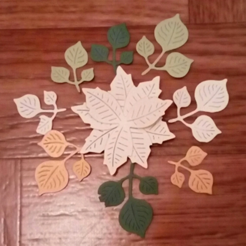 

Leaves Metal Cutting Dies 3D DIY Handcrafts 61*45mm Cutting Template Scrapbooking Photo Album Card make Stencils