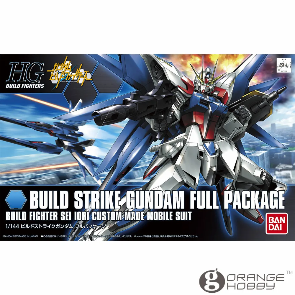 OHS Bandai HG Build Fighters 001 1/144 Strike Gundam полный комплект мобильных костюмов комплекты