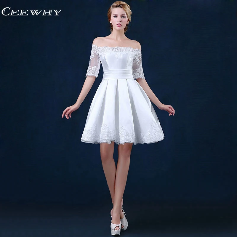 CEEWHY Vestidos Dama de Honor vestido blanco de fiesta de boda Vestidos elegantes para Dama de Honor cortos para mujer fiesta de boda|Vestidos para dama de honor| - AliExpress