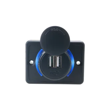

SOONHUA Unique Dual USB Car Charger 3.1A Adapter Waterproof USB Vehicle Chargers Socket Universal For Auto Motorcycle Bus